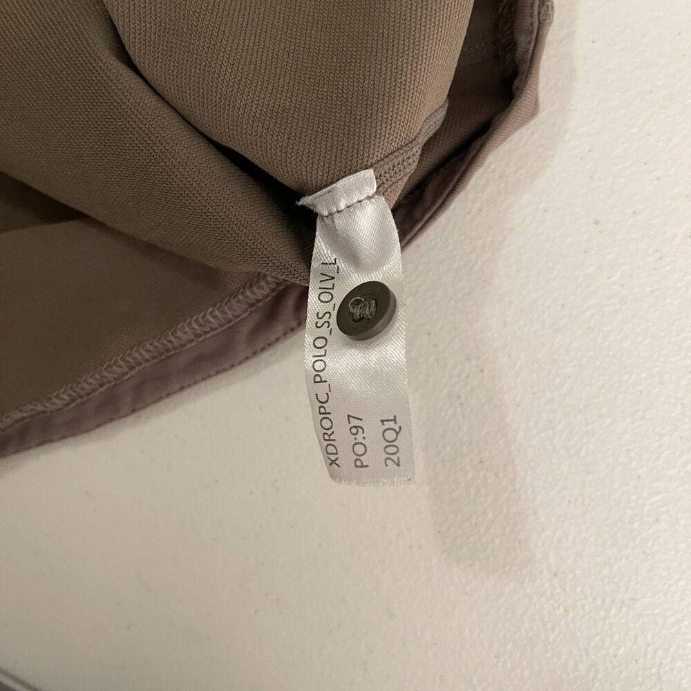 Bylt Polo Shirt Men's Large Lux Brown Drop Cut Short Sleeve Athletic Collared - Picture 11 of 11